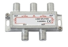 4 Way F Splitter