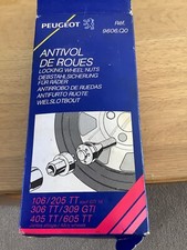 Peugeot Wheel Nut Locking Kit