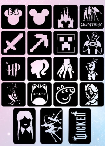Temporary glitter tattoo - glitter,