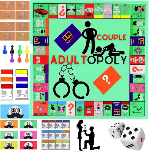 Adult monopoly couples board - monopoly,
