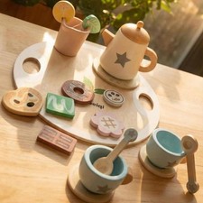 Interactive Wooden Tea Set