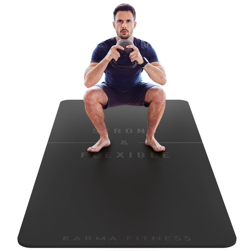 Large exercise mat 10mm extra - large,