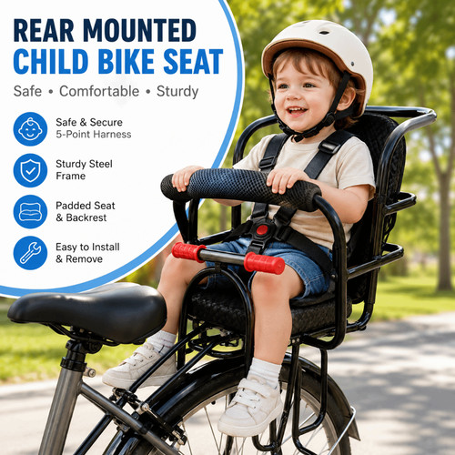 Pedal child safety seat - safety,