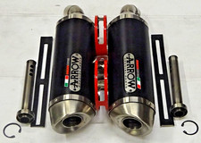 DUCATI MONSTER 675 795 1100 ARROW DARK THUNDER  EXHAUST SILENCER END CANS