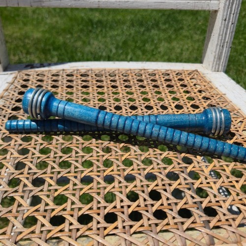 Vintage wooden bobbins set - vintage,