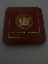 Royal Mint Queen's Golden Jubilee 2002 Commemorative Medal Boxed with COA