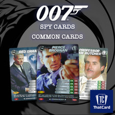 James Bond 007 Spy Cards - COMMANDER COMMON SINGLES - Restocked (2008)