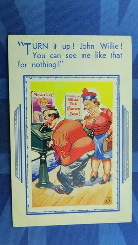 Saucy comic postcard - saucy,