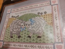 DMC/Golden Bee stamped Cross Stitch Kit "there will never be another ewe" sheep