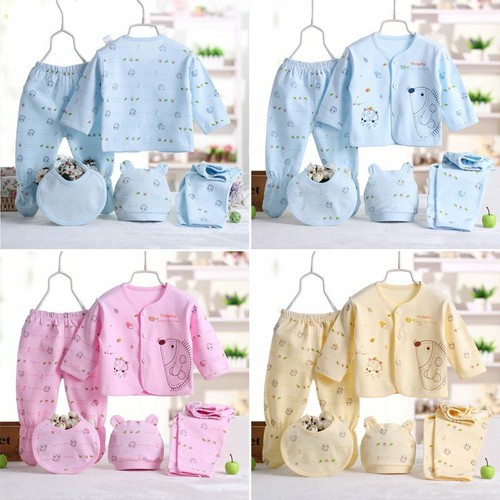 5pcs newborn baby boys - 0-3m,