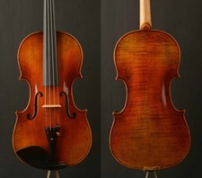 NEW HANDMADE VIOLIN, STRADIVARIUS 1715 COPY, PROF. SET UP WITH DOMINANT STRINGS!