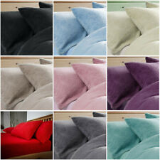 Teddy Fleece Pair of Pillow Case Warm and Cosy Plush Fluffy Cuddly Thermal bear