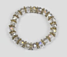 Handmade Crystal Beaded Stretch Elasticated Bracelet 2 Colour Options