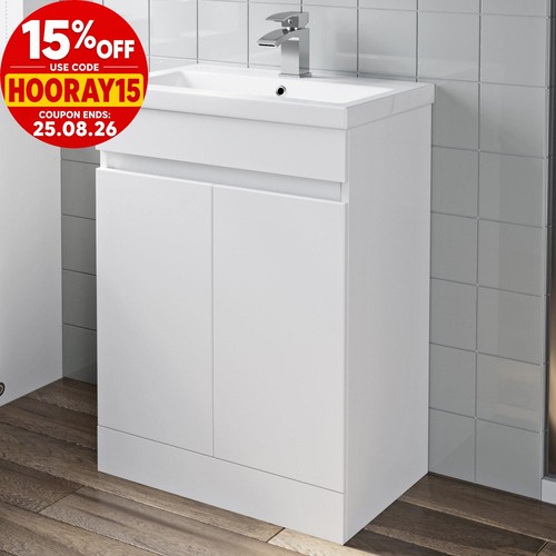 600mm freestanding vanity unit - vanity,