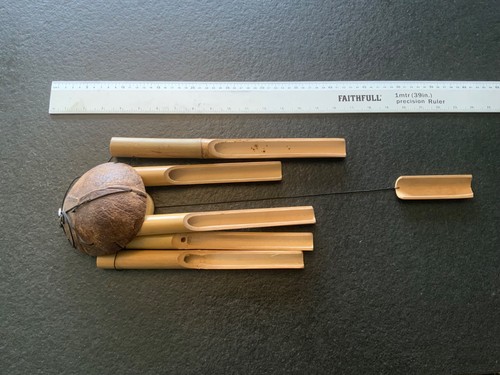 Wind chime bamboo coconut - chime, bamboo/coconut