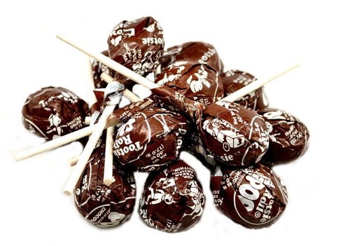 Chocolate tootsie pops - chocolate,