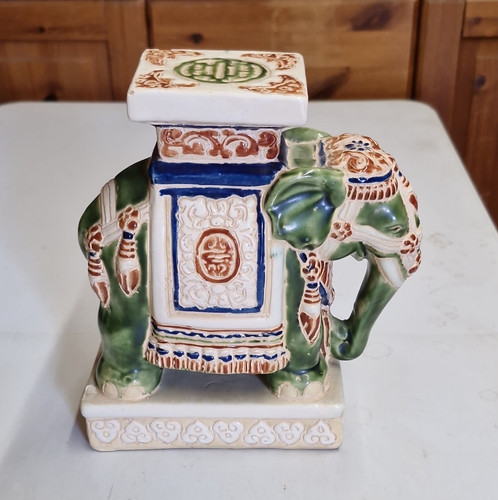 Vintage ceramic elephant - vintage,