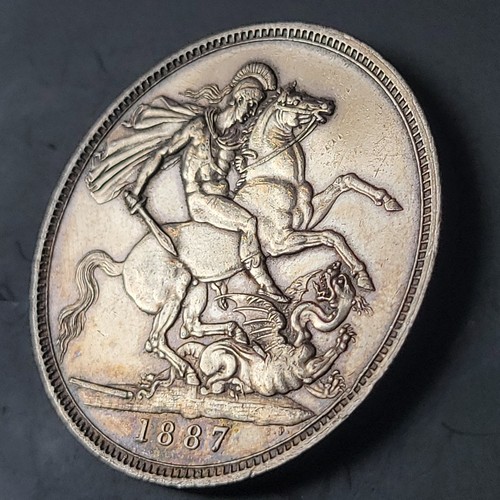 1887 great britain crown - 1887, queen