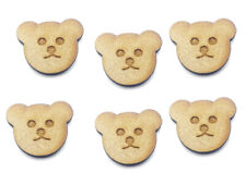 WOODEN MDF HEAD TEDDY BEAR