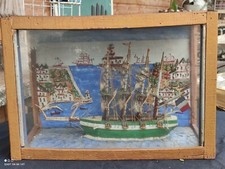 Antique Diorama Boat/Old Model