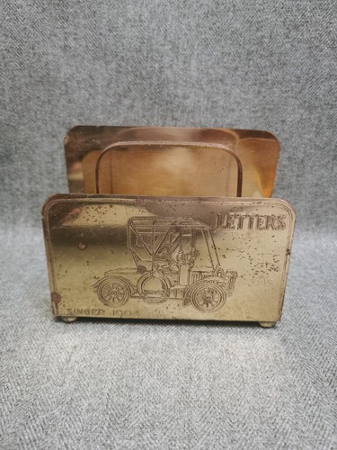 Vintage brass letter holder - vintage,