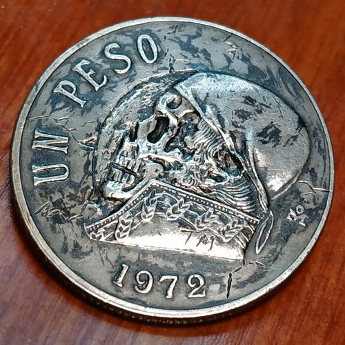 1972 peso skulled - peso,