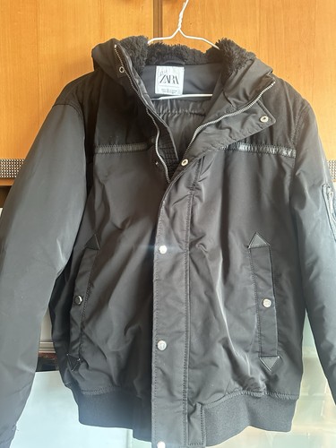 Zara men black hooded - men’s,