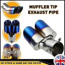 Car Rear Dual Exhaust Pipe