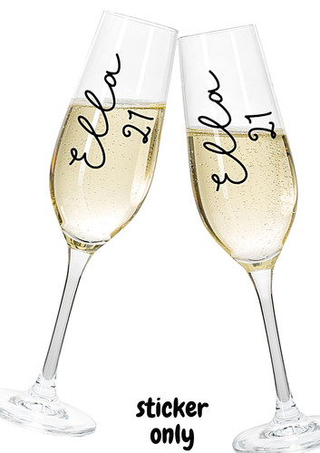 Personalised vinyl sticker - vinyl,