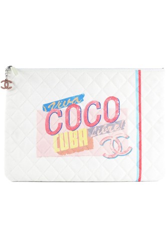 Chanel white 2017 case large - white,