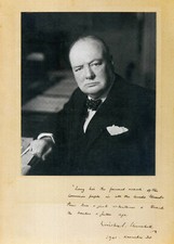 WINSTON CHURCHILL Signed