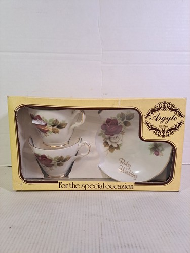 Argyle bone china ruby wedding - china,