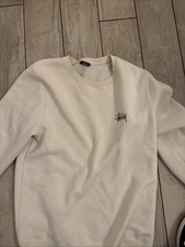 Stussy Cream Crewneck Large
