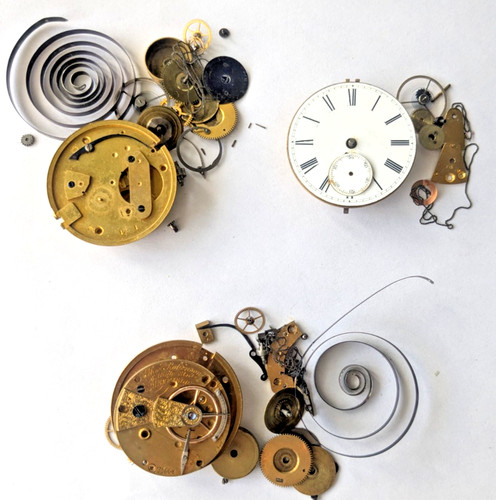 Antique disassembled fusee - 3x,
