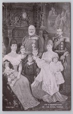 5 Generations Royal Family Postcard King Edward VII George Prince of Wales GD&DL