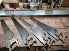 4x Vintage - Wooden Hand Saws (Disston, Spear & Jackson and H Diston & Sons)