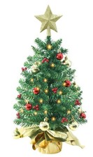 Liecho 24 Inch Tabletop Mini Christmas Tree + ornaments and battery lights (24)