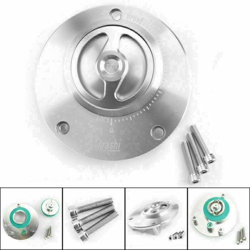 Silver fuel filler cover - silver,