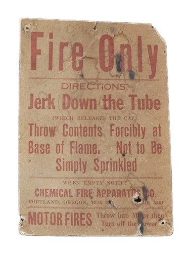 Antique fire extinguisher - fire,