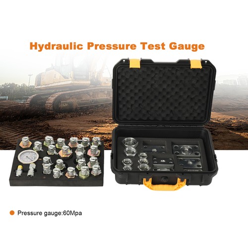 Excavator hydraulic test kit - excavator,