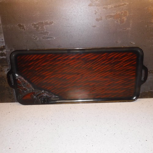Oriental vintage black lacquer - oriental,