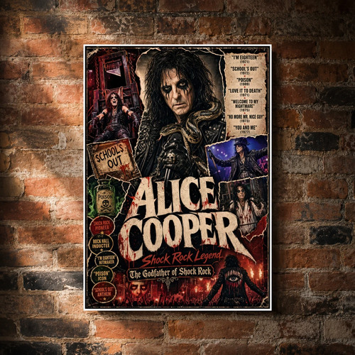 Alice cooper poster - a3,