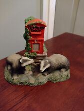 The Leonardo Collection Countryside Friends 1998 Figurine Badgers Letters Only