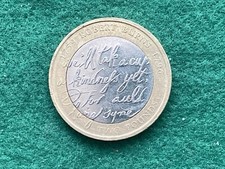 (A296) UK 2009 £2 Robbie Burns - Circulated coin