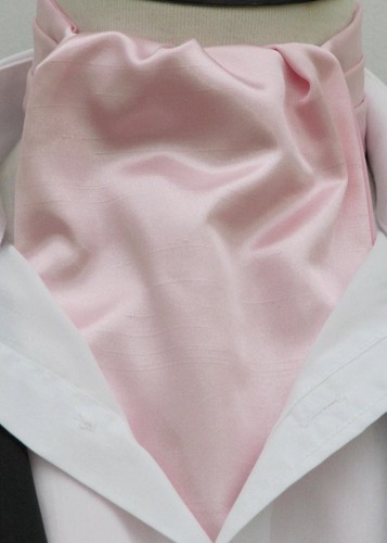 Mens baby pink faux silk - silk, satin