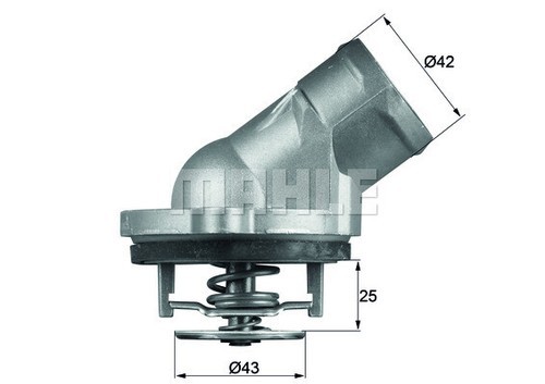 Mahle 87d thermostat - mahle, 45