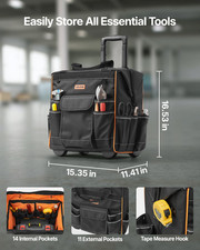 Rolling Tool Bag, 110 lbs Load