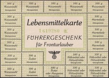 Food rations coupons for