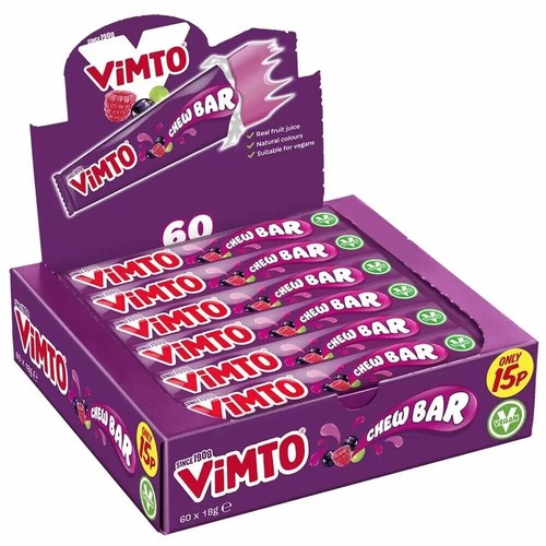 Vimto chew bars sweets - vimto,