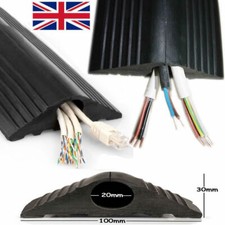 Floor Cable Cover Protector | Rubber Heavy Duty Trunking | Wire lead trip bumper